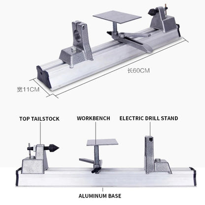 ya 26 60cm Bench Wood Lathe Milling Machine Woodworking Hand Drill Grinding Cutting.