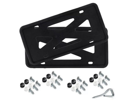 ya 1 8.12 baidi Car License Plate Front and Rear Cover Trunk Boot Black American Flag for Ram 12 ¡°x6¡±