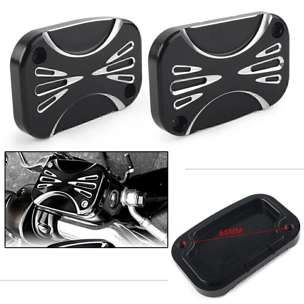 ya 4 6.17.2 1x Brake Master Cylinder Cover Fluid Cap for Harley Electra Road Glide Street