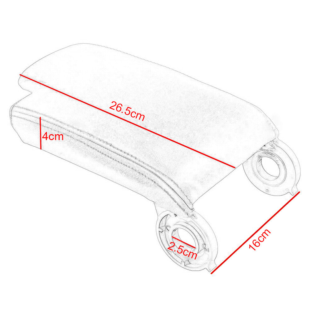 ya 5 8.7 For 1999-2004 for BMW E46 Center Console Lid Armrest Arm Rest Cover Beige Leather