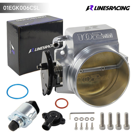 ya 27 7.20 102MM Throttle Body+TPS IAC for Chevy GM Gen III LS1 LS2 LS3 LS6 LS7 SX Silver