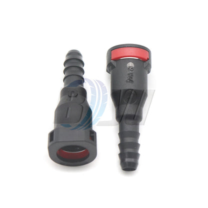 ya 5 8.7 7.89mm ID6 180¡ã 2PCS Car Fuel Line Hose Pipe Coupler Quick Release Connector New