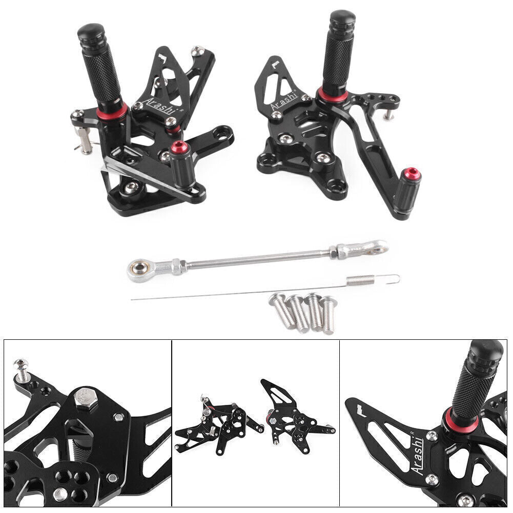 ya 11 6.8 CNC Footrest Footpegs Rear Sets Aluminum Fit for Yamaha YZF R25 2014-2017 Pair