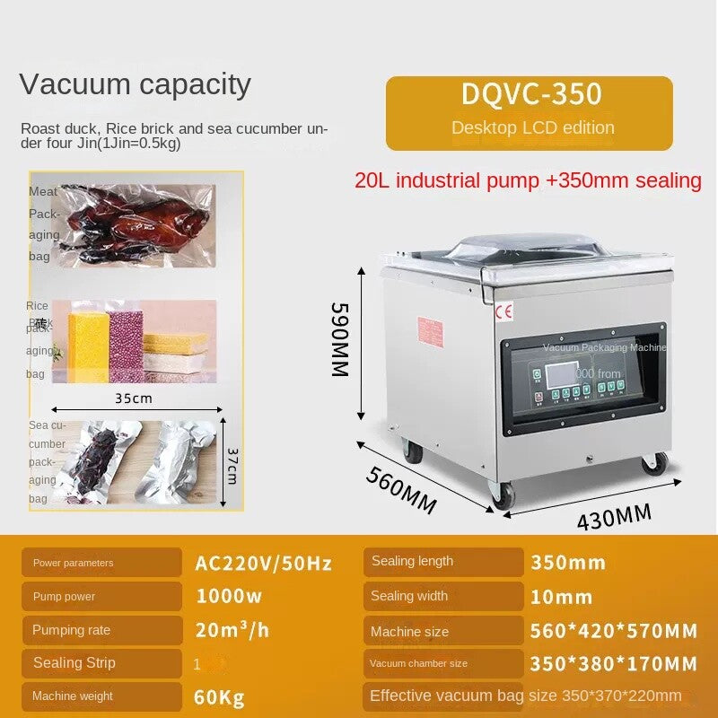 ya 26 8.1 Vacuum Machine Dry and Wet Automatic Food Vacuum Packaging Machinea