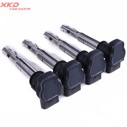 ya 5 8.7 4x 1.8T 2.0T Ignition Coil Set for VW for Golf for JETTA for Passat Eos for Audi for A4 A5 for Q5 Q3