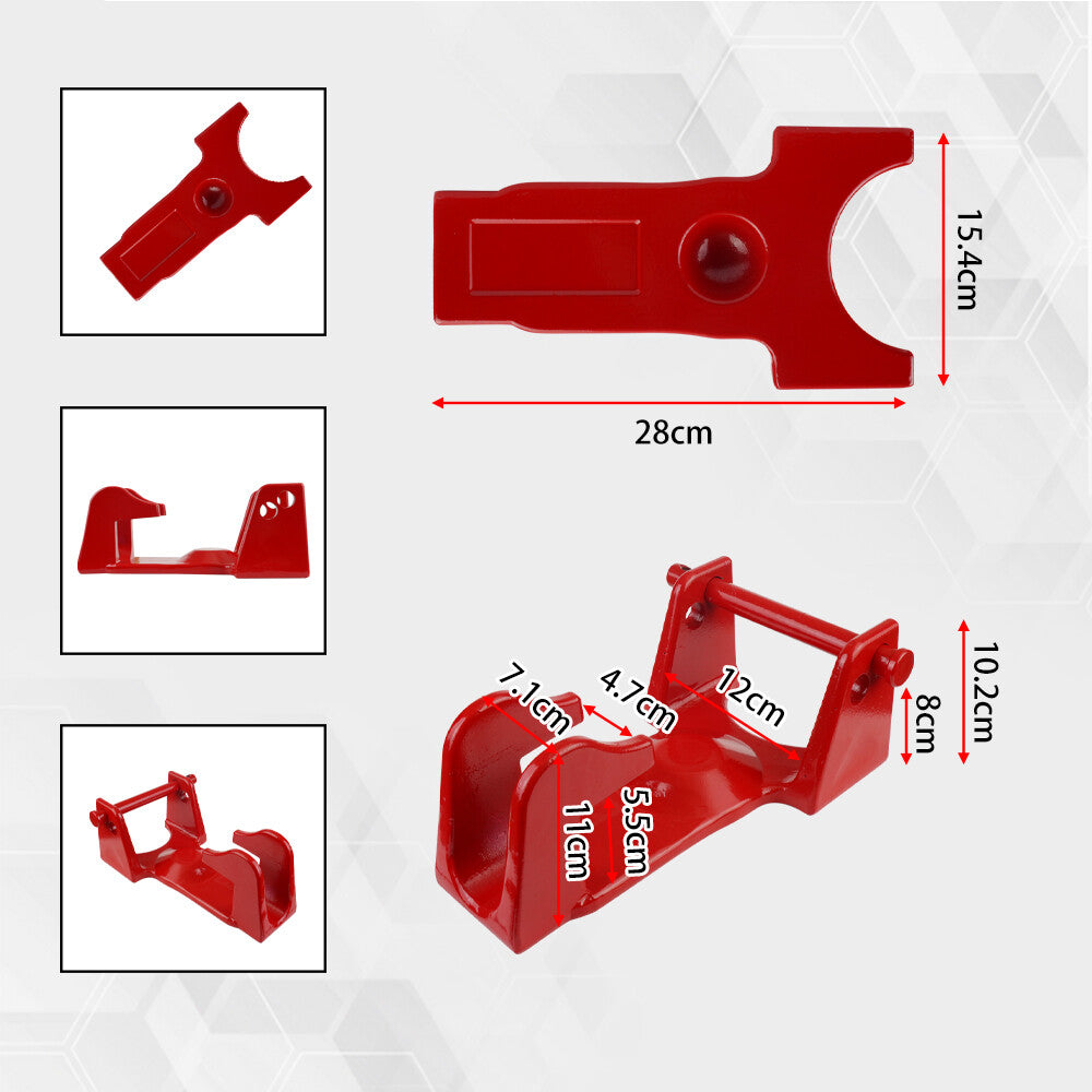 ya 5 8.7 TL-50 Coupler Gooseneck Trailer Lock for Heavy Trailers Livestock Haulers Red