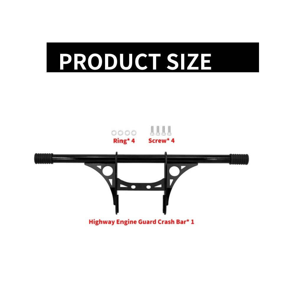 ya 5 8.7 Suitable for Harley Sportster Iron XL883 Xl1200 Front Engine Highway Crash Bar Black