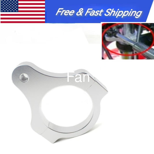 ya 2 7.15 Universal CNC 45mm Motorcycle Steering Damper Fork Frame Mounting Clamp Bracket.