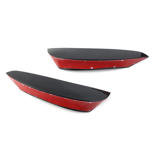 ya 4 6.17 Glossy Black Front Bumper Canards Vent Flaps fit for Mercedes-benz E W213 Sport