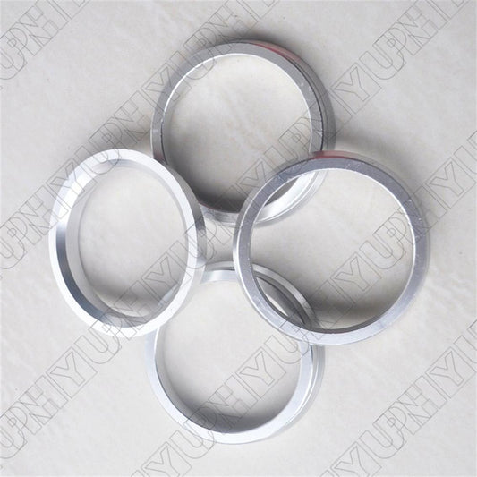 ya 1 7.3 4 Pcs Aluminum Wheel Hub Centric Rings 57.1mm to 66.5mm Hub Rings 66.5mm-57.1mm