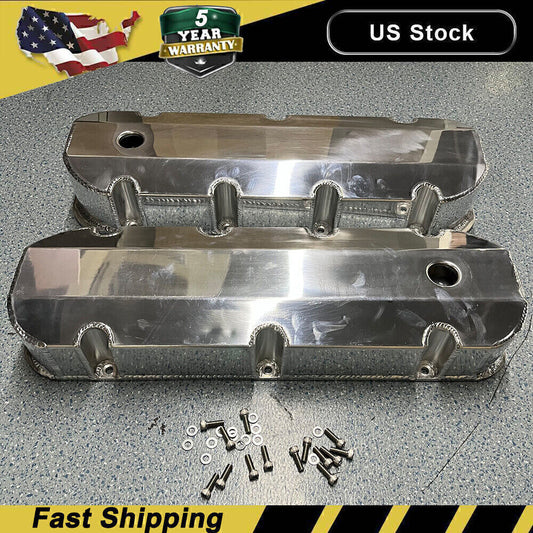 ya 11 6.5 Aluminum ated Valve Cover Fit Big Block for Chevy BBC 396 454 w/Breather Hole