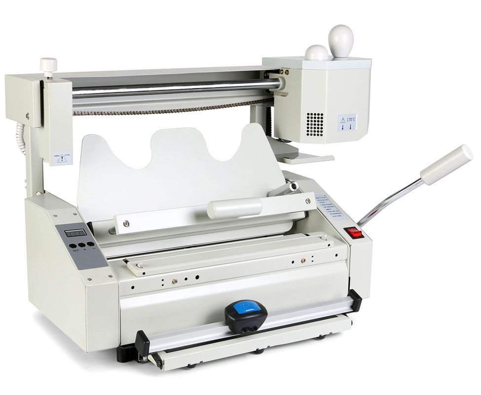 MULTIFUNCTIONAL HOT MELT GLUE BOOK BINDER BINDING MACHINE A4 SIZE 220V B