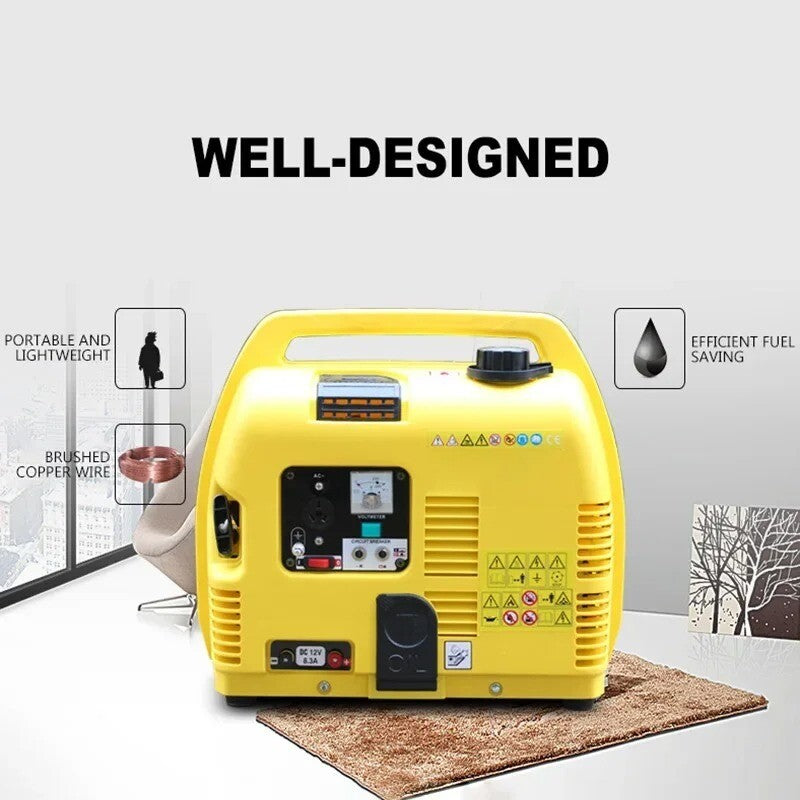 ya 26 Gasoline Generator 220V Small Household 1KW Mute Fuel-saving Models T1000