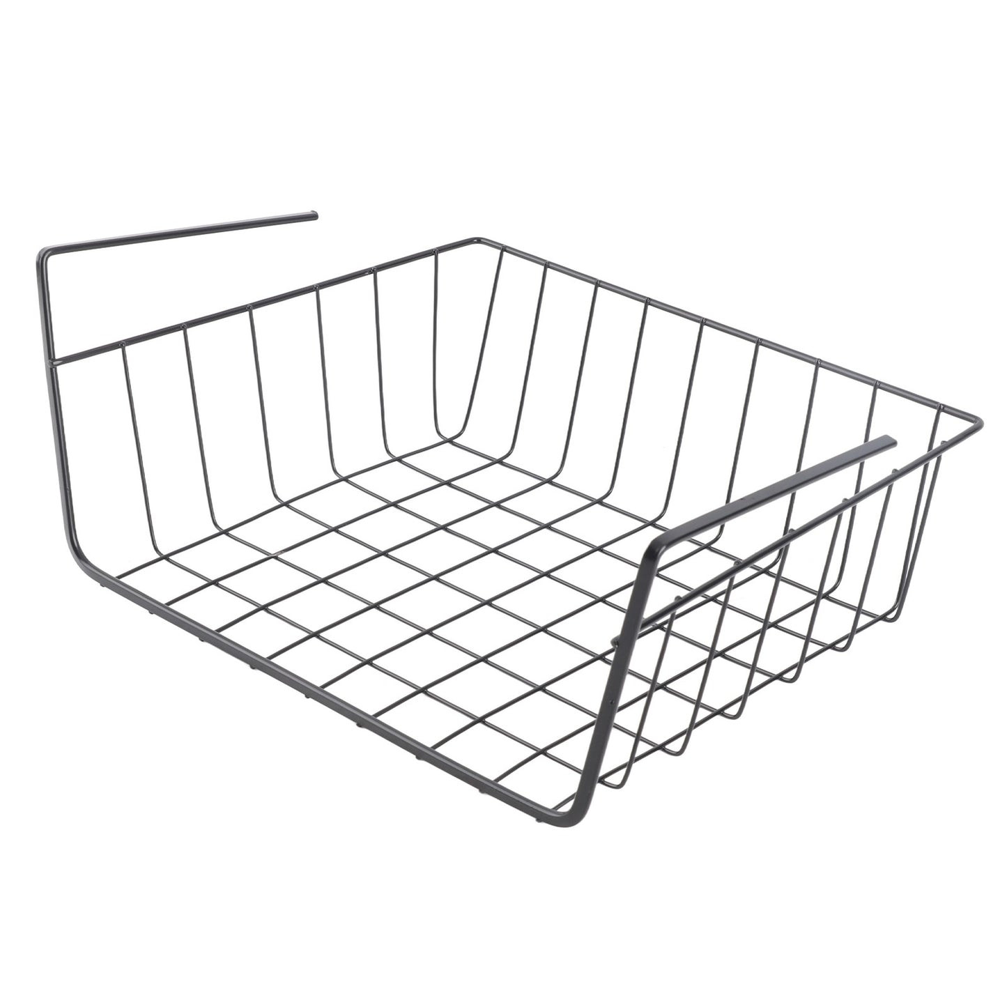 ya 25  M Black Under Shelf Storage Basket Multipurpose All Metal Under Shelf Wire