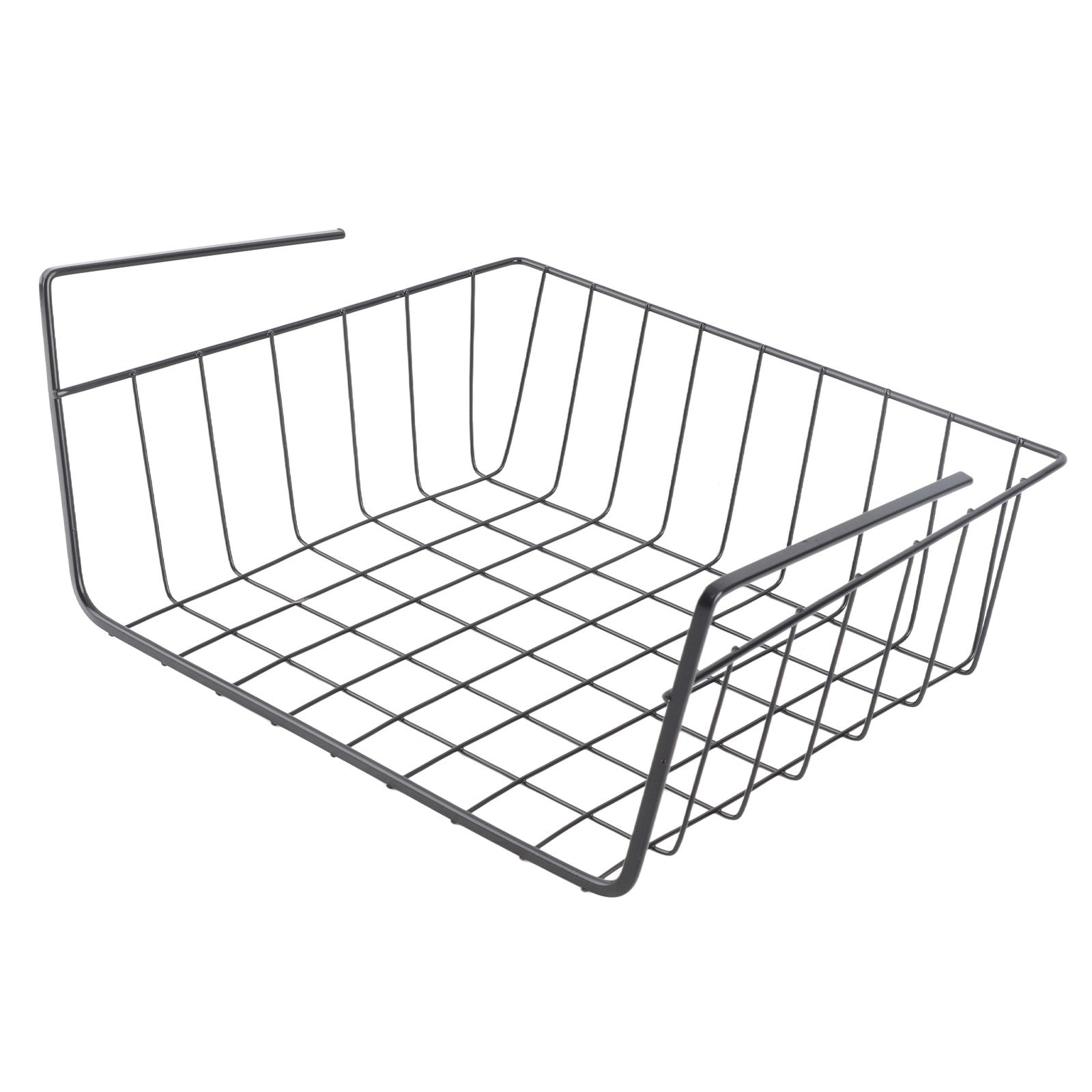 ya 25  M Black Under Shelf Storage Basket Multipurpose All Metal Under Shelf Wire