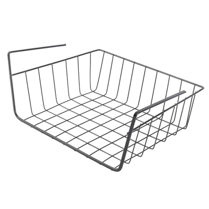 ya 25  M Black Under Shelf Storage Basket Multipurpose All Metal Under Shelf Wire