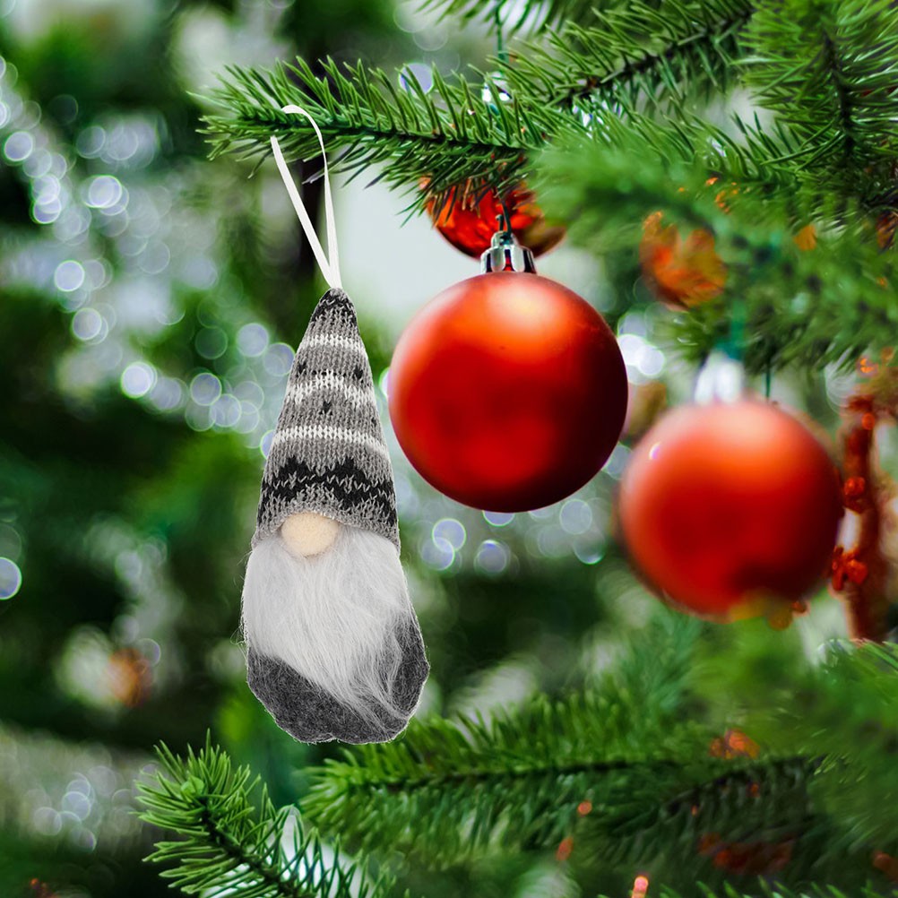 ya 25  6Pcs Decorative Small Faceless Doll Or ments Xmas Themed Gnome Pendants
