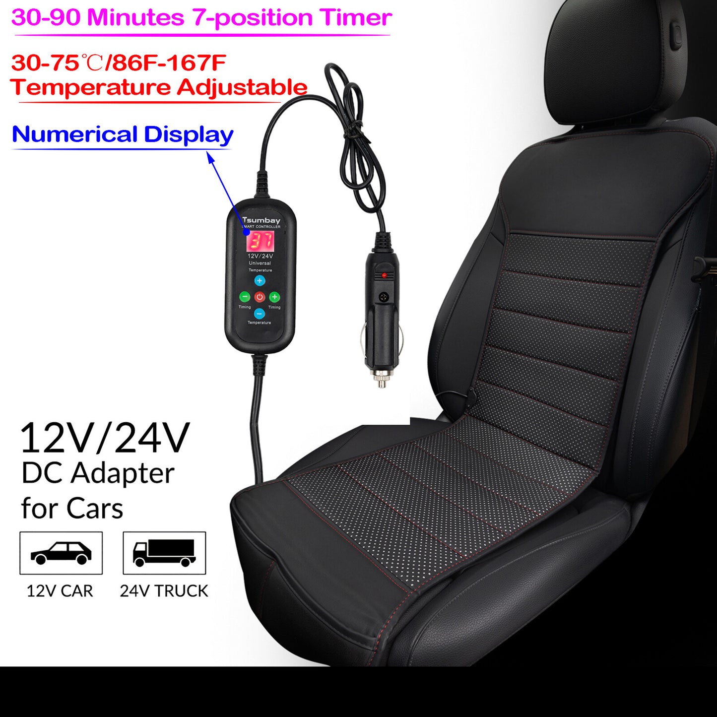 ya 12 5.22 Car for SEAT heating 12V premium 7 heating levels heated for SEAT pad heating pad passenger car
