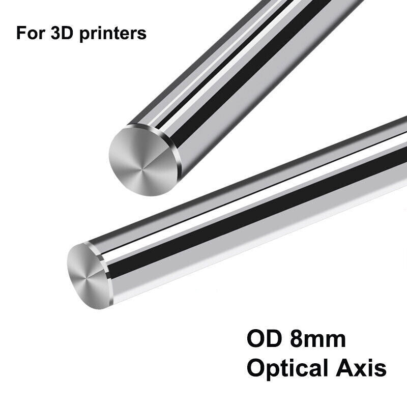 OD 8mm Cylinder Liner Rail Linear Shaft Optical Axis Steel Precision Chromed Rod