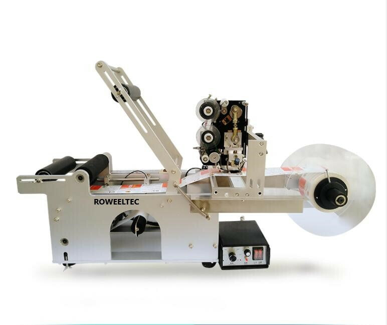 Automatic Round Bottle Labeling Machine with Date code printer, labeller b