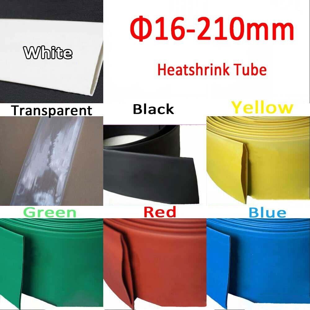 2:1 16/18/2022/25mm-210mm Heatshrink Tube Heat Shrink Tubing Wire Sleeving Wrap