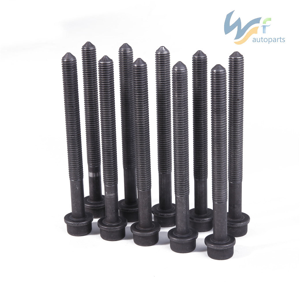 ya 5 8.7 EA888 10 pcs cylinder head bolts for VW Beetle CC for Golf for JETTA for Passat for Tiguan for Audi A4