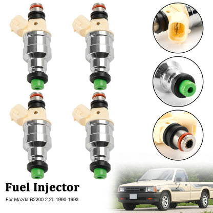 ya 1 8.12 baidi 4PCS Fuel Injector INP-081 for Mazda B2200 2.2L 1990-1993 F2G8-13-250