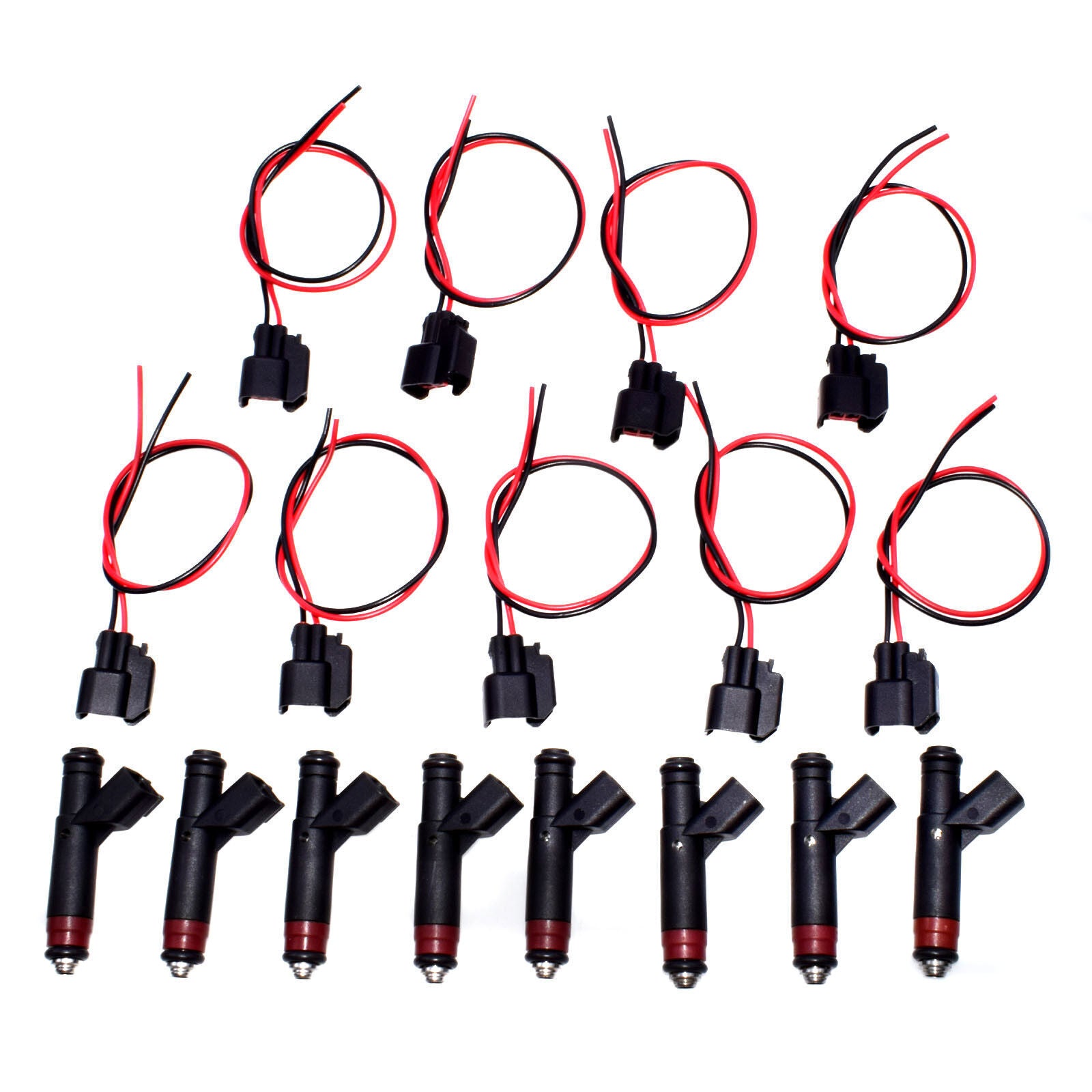 ya 3 6.25.2 for Jeep for Grand Cherokee 8x Fuel injector & 9x Pigtail Wire Connector 53032145AA