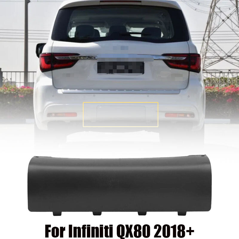 ya 4 6.17.2 for Infiniti QX80 2018+ rear lower bumper filler cover not painted