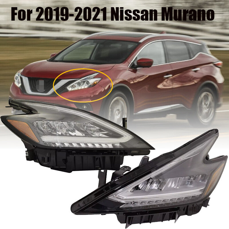 ya 11 10.28 Driver and Passenger For 2019 2020 2021 Murano PAIR All LED Head Light n