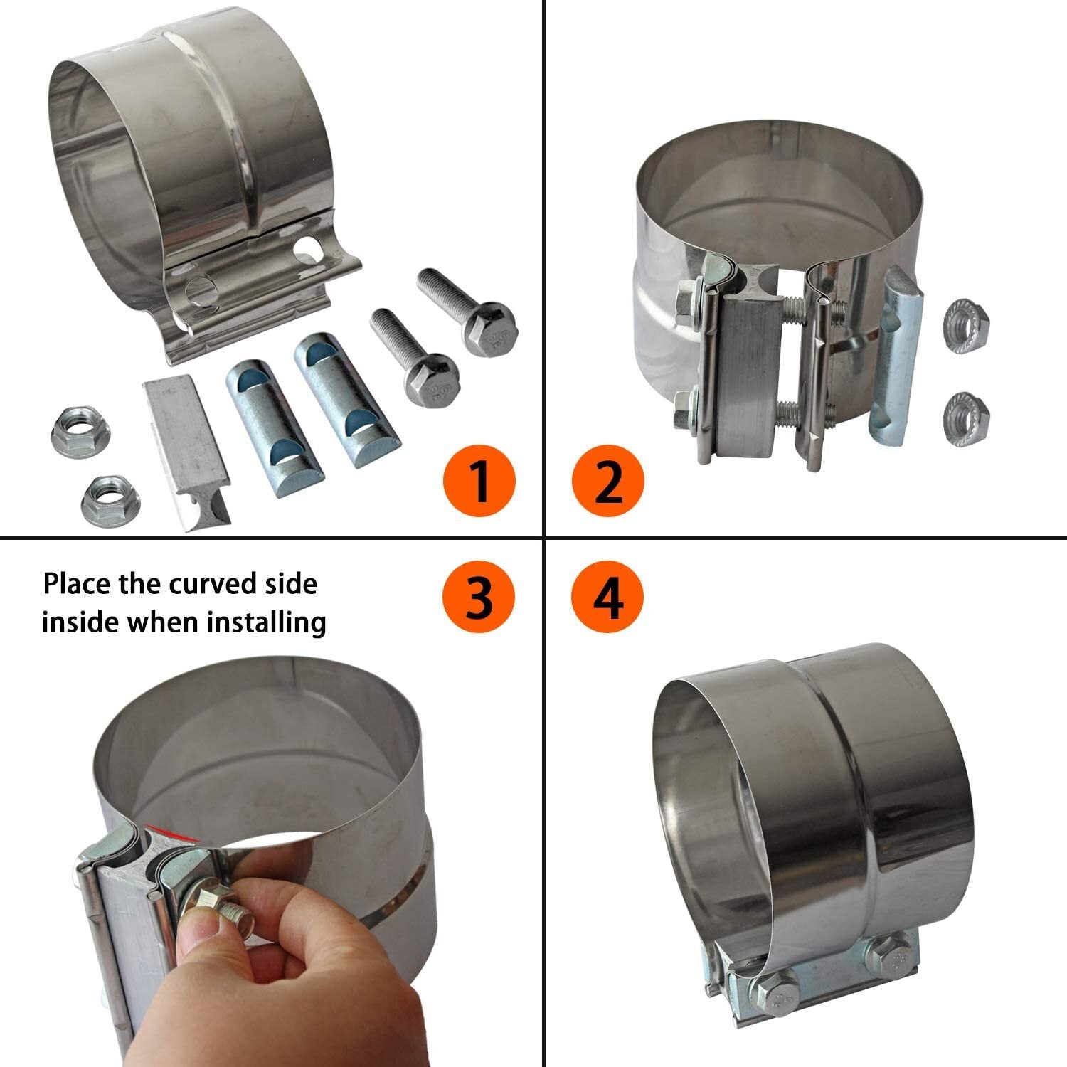 ya 4 6.17.2 5 inch ring joint belt clamp ring joint steel hose camping 5 inch muffler clamp