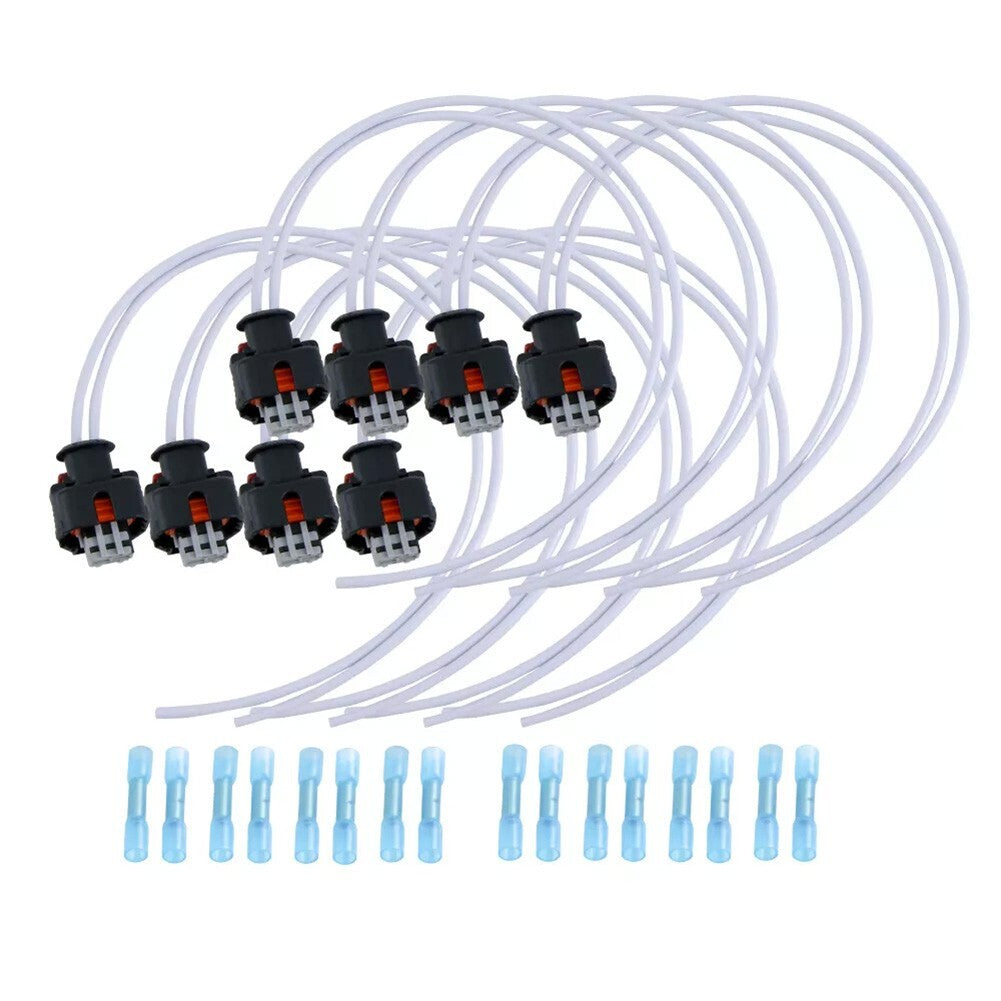 ya 5 8.7 8Pcs Injector Pigtails Harness for Chevy for for GMC 2500 3500 2017-24 19368140