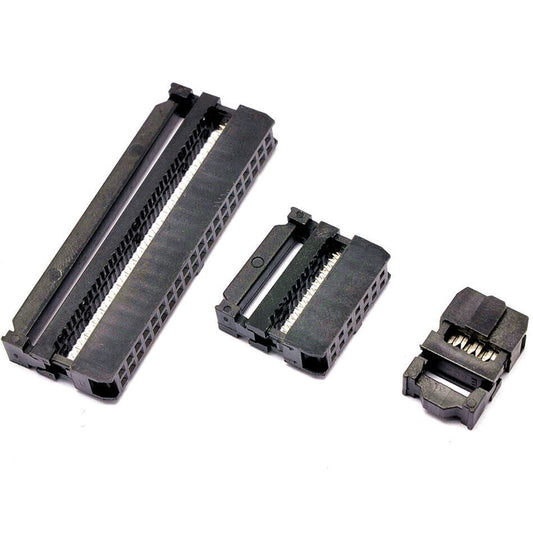 FC-6P/8P/10/12/14/16/18/20-50P 2.54mm IDC JTAG Socket ISP Connector Flat Cable