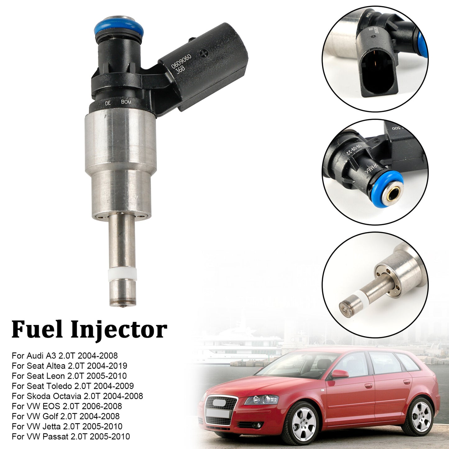 ya 1 8.5.3 1PCS Fuel Injector 0261500011 for Audi A4 Avant 8E5 2.0 FSI 02-04 06D906036B