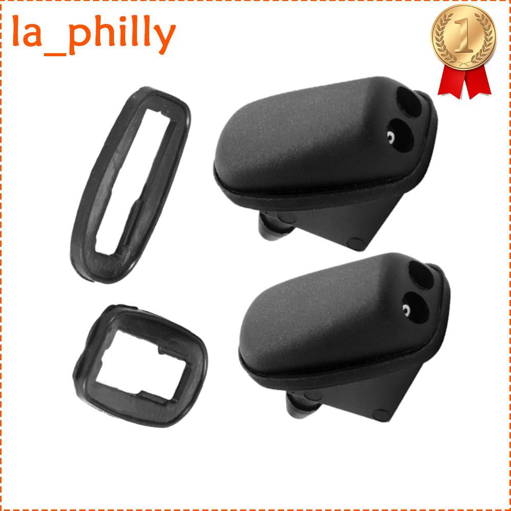 ya 13 2Pcs Front Windshield Washer Nozzle Black Replacement For Focus MK2 2004-2011