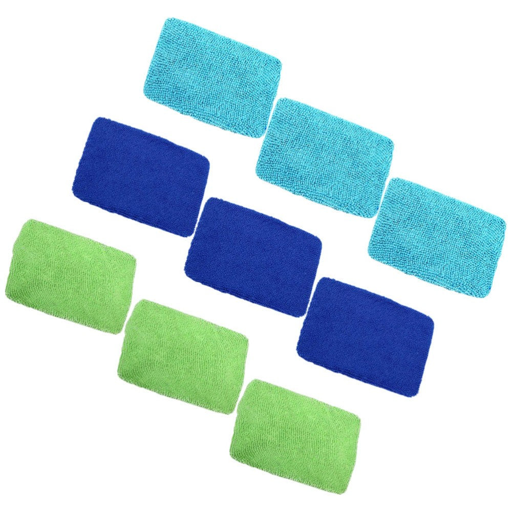 ya 5 8.7 9 Pcs Glass Cleaning Cloth Supplies Window Scraping Micro Fiber for Car