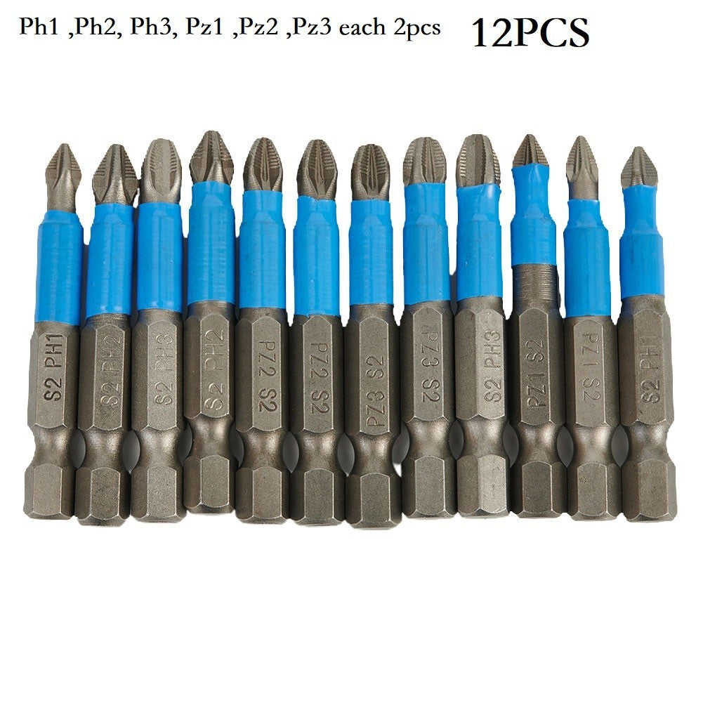 ya 26 Screwdriver Bit Magnetic Non-slip Drill PH1/PH2/PH3/PZ1/PZ2/PZ3 Nut Driver