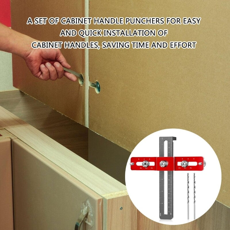 ya 17 Aluminum Drill Guide Sleeve Cabinet Hardware Jigs Drawer Pull Jigs Tool
