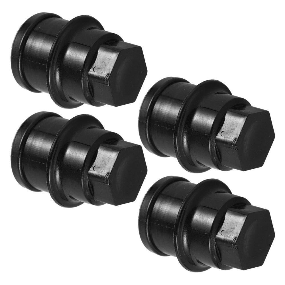 ya 5 8.7 4 Pcs Hub Nut Cover Wheel Rim Universal Lug Cap Covers Kit Black