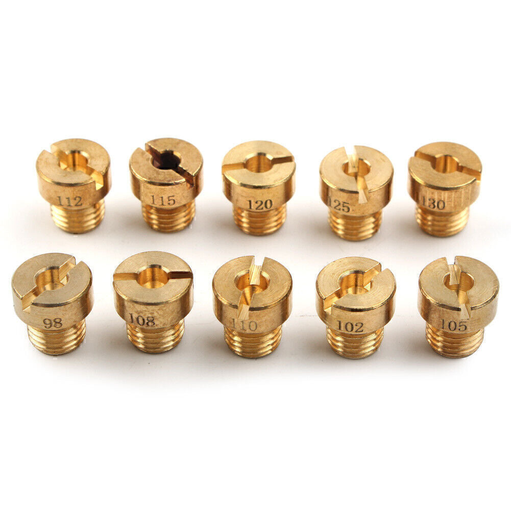 ya 4 6.17 For Dellorto PHBG SHA 6mm #98 102 105 108 110-130 10x Carburetor Main Jet