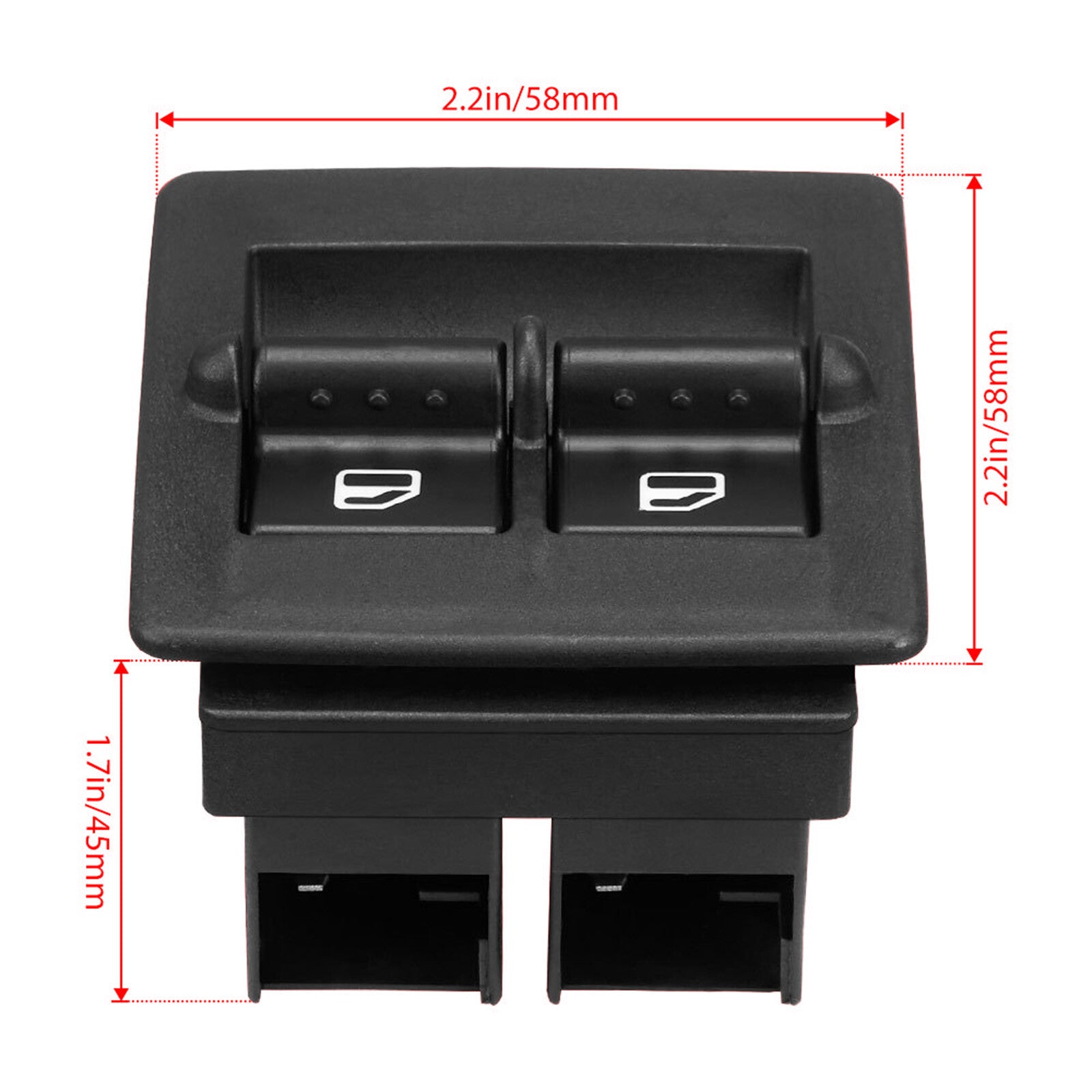 ya 1 8.5.2 Front Left Master Window Switch For 1998~10 for VW Beetle 1C0959527
