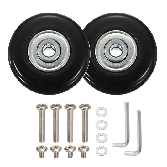ya 12 5.21 2 Set Luggage Suitcase Wheels Replacement Rubber Swivel Caster Wheels 40x18mm