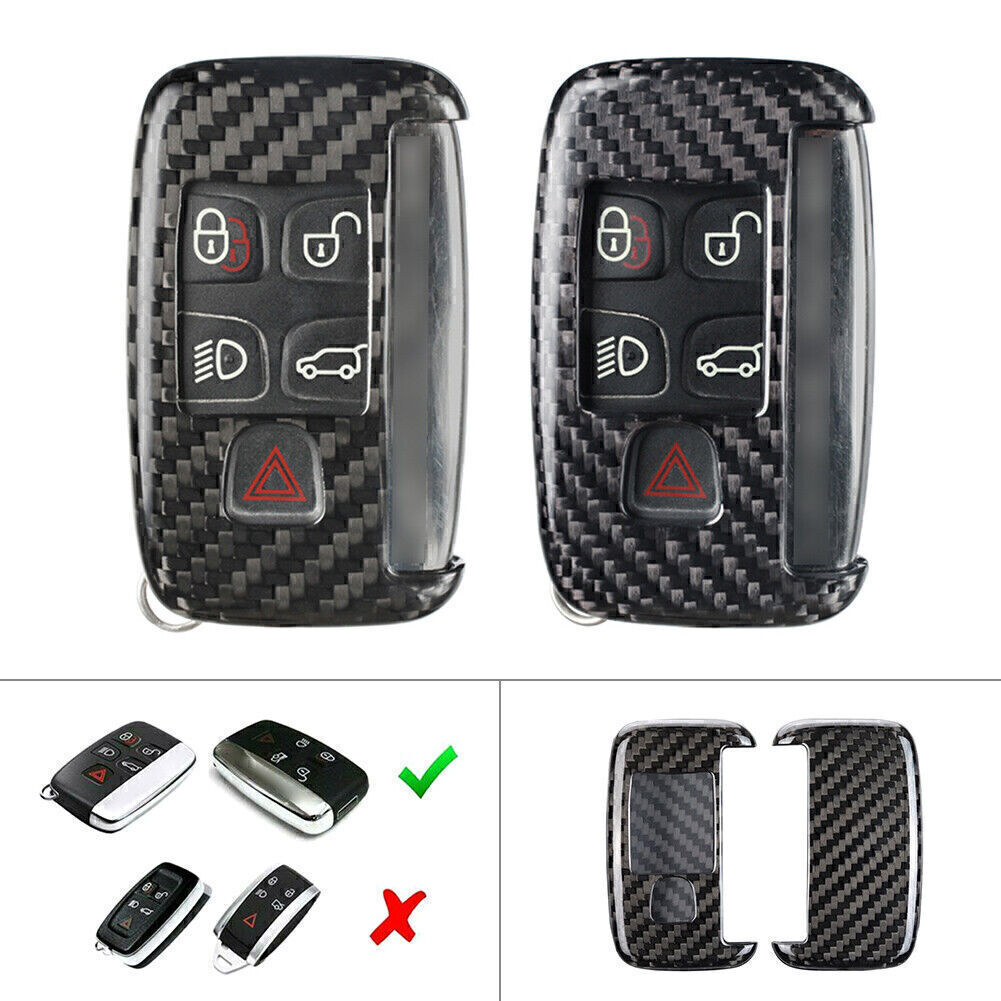 ya 10 5.28 for Land Rover for Range for Rover Discovery Black Carbon Fiber Remote Key Shell Cover