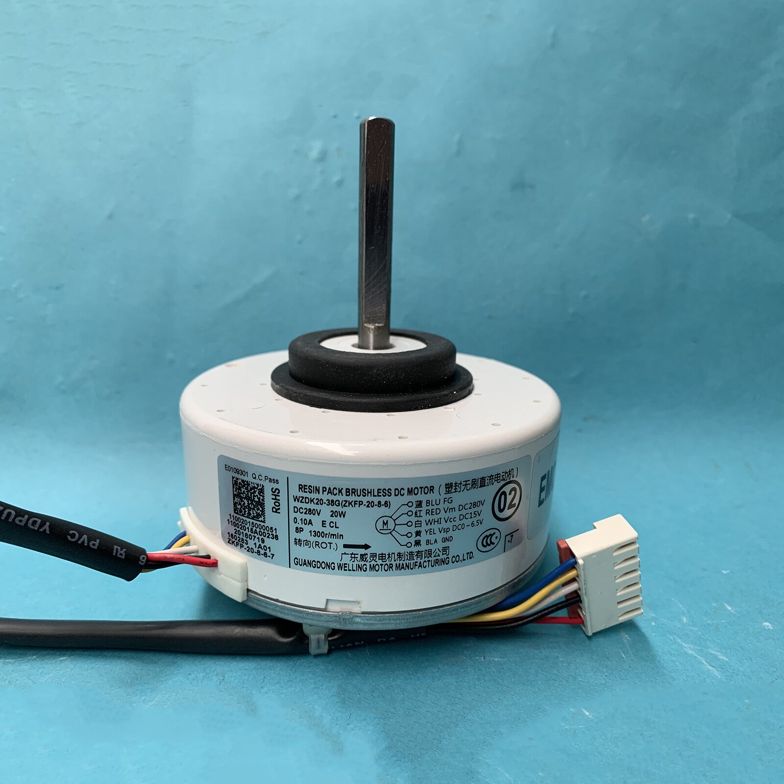 ya 25 Air Conditioning Motor 20W WZDK20-38G(ZKFP-20-8-6) Brushless DC Fan Motor