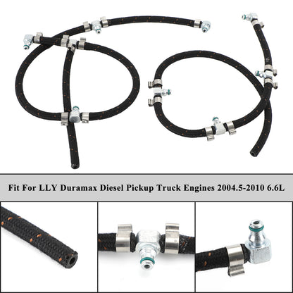 ya 1 8.12 baidi Fuel Injector Return Line Kit for Duramax 2004-2010 6.6L Diesel Truck Engines