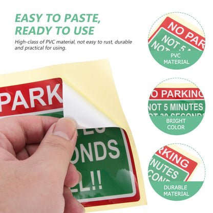 ya 5 8.7 4 pcs Creative Car Signs No Parking Safety Warnings Notice