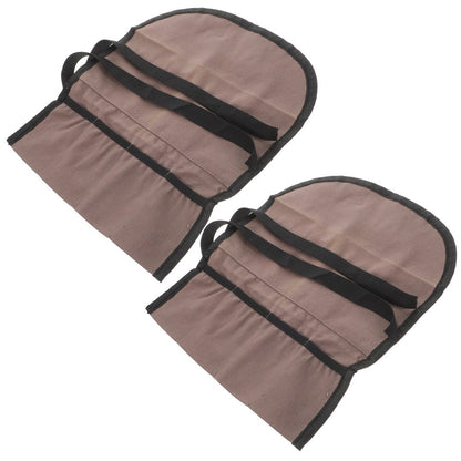 ya 26 2 Pcs Waxed Canvas Tool Bag with Organizer Pocket Foldable Carrier