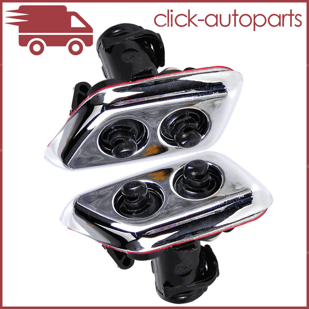 ya 13 2Pcs Fits for Chrysler 300c 2005 2006 2007 Front Spray Windshield Washer Nozzle Jet