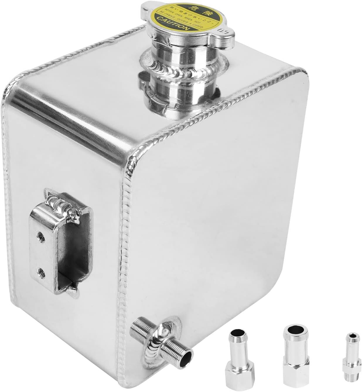 ya 9 6.5 2.5L Universal Car Aluminum Water Coolant Radiator Overflow Recovery Tank Bottle