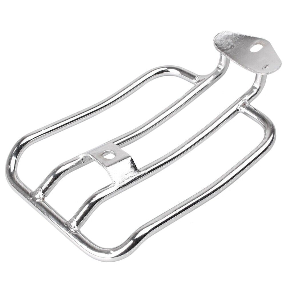 ya 12 5.21 Solo for SEAT Luggage Rack for Harley Sportster XL 883 2004-06 Chrome
